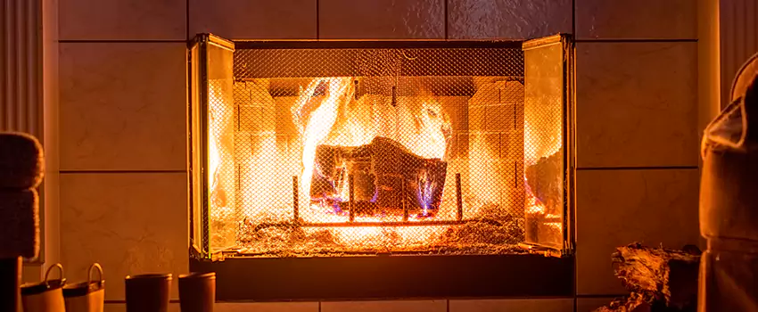Mendota Hearth Landscape Fireplace Installation in Griffith, Indiana