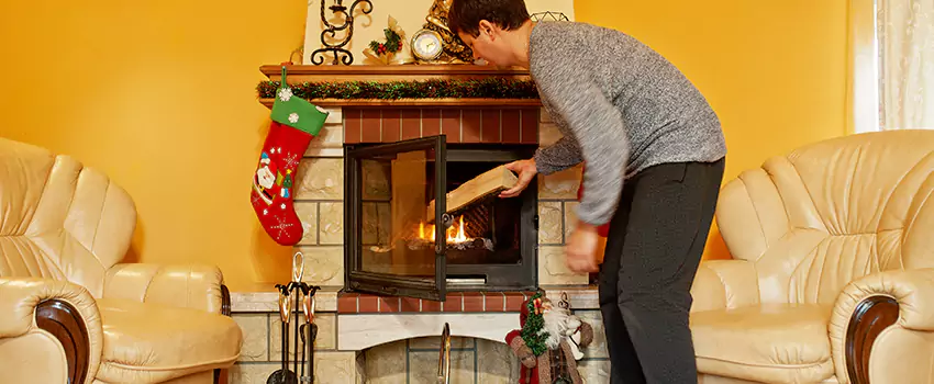 Rusted Metal Fireplace Restoration in Griffith, Indiana